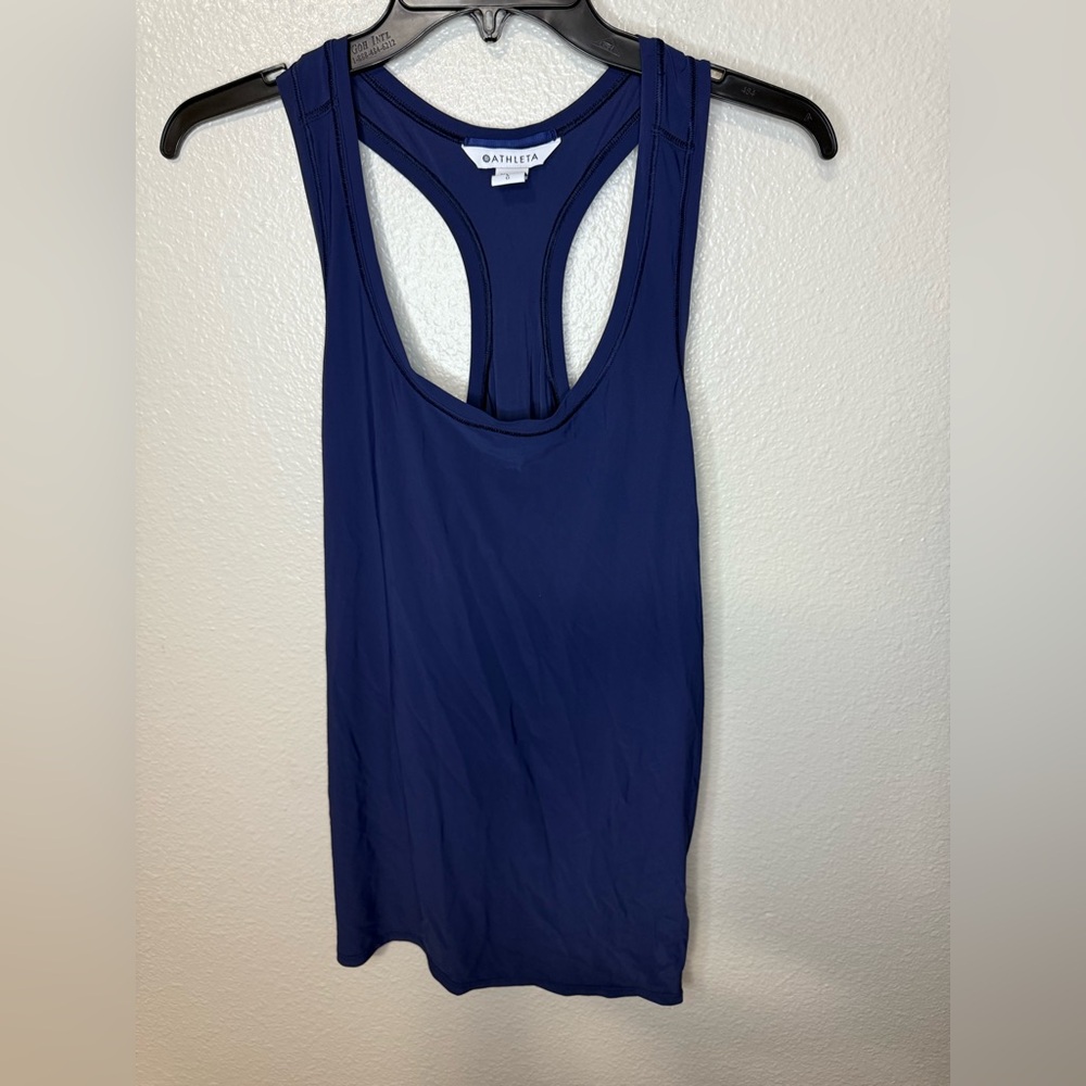 Athleta Women's Dark Blue Racerback Tank Top